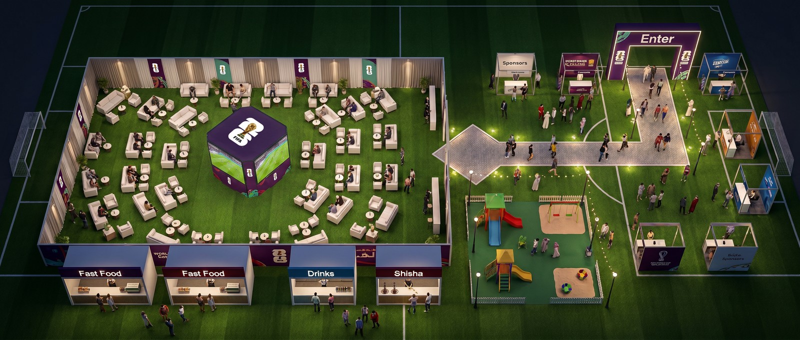 Venue layout render